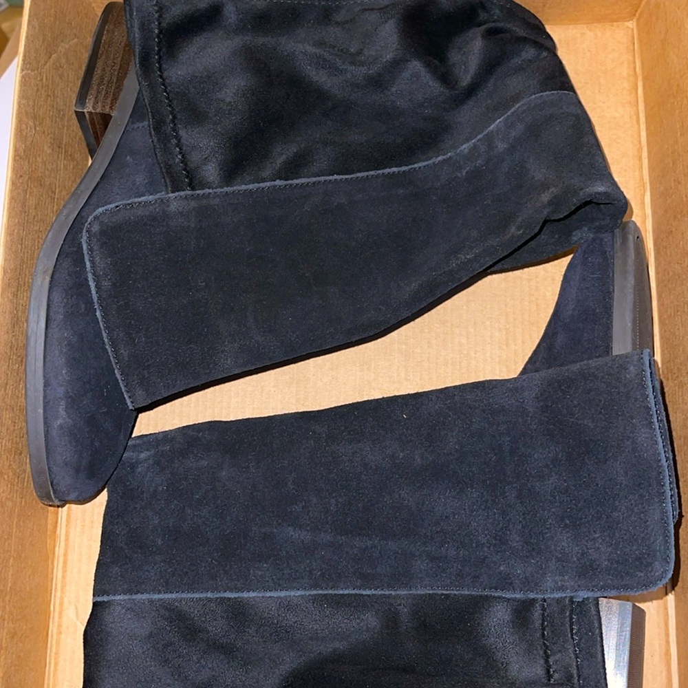 LUCKYBRAND* Oiled sde “wide calf” Black Boots